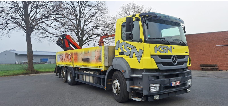 Mercedes-Benz 2636 Axor 3-Achser 6x2 mit Kran PK14002+Funk - Kamion sa tovarnim sandukom, Kamion sa dizalicom: slika 1 Mercedes-Benz 2636 Axor 3-Achser 6x2 mit Kran PK14002+Funk - Kamion sa tovarnim sandukom, Kamion sa dizalicom: slika 1