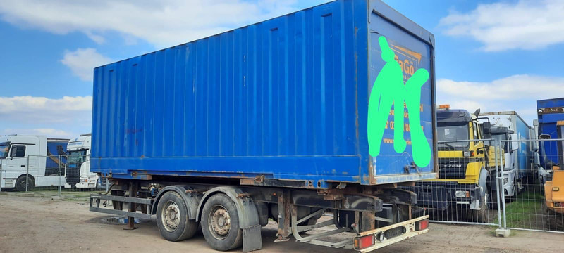 Schmitz Cargobull Containeranhänger mit Container - Prikolica za prevoz kontejnera/ Prikolica sa promenjivim sandukom: slika 3 Schmitz Cargobull Containeranhänger mit Container - Prikolica za prevoz kontejnera/ Prikolica sa promenjivim sandukom: slika 3