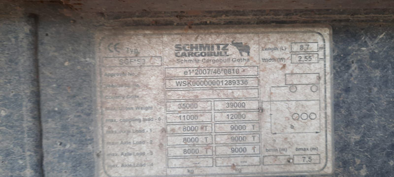 Poluprikolica istovarivača Schmitz Cargobull SKI24 Kipper 3 Achser: slika 8 Poluprikolica istovarivača Schmitz Cargobull SKI24 Kipper 3 Achser: slika 8