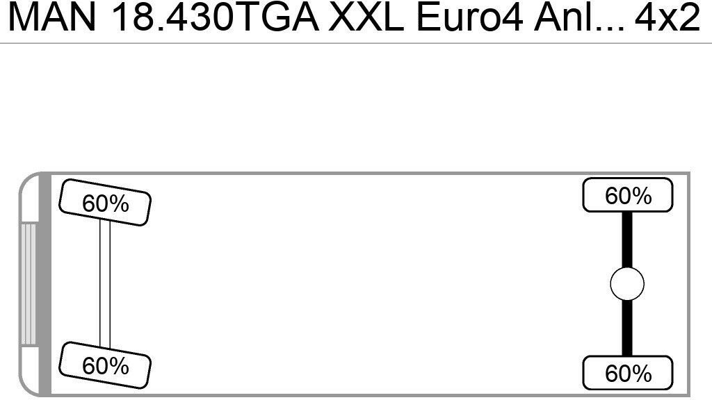 Tegljač MAN 18.430TGA XXL Euro4 Anloger Tacho Vollausst: slika 6
