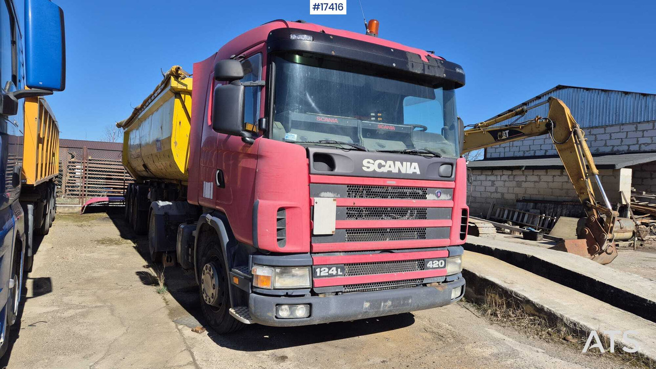 Tractor SCANIA 124L 420KM (2003) + BERGER tipper semi-trailer (2007) - Tegljač: slika 2 Tractor SCANIA 124L 420KM (2003) + BERGER tipper semi-trailer (2007) - Tegljač: slika 2
