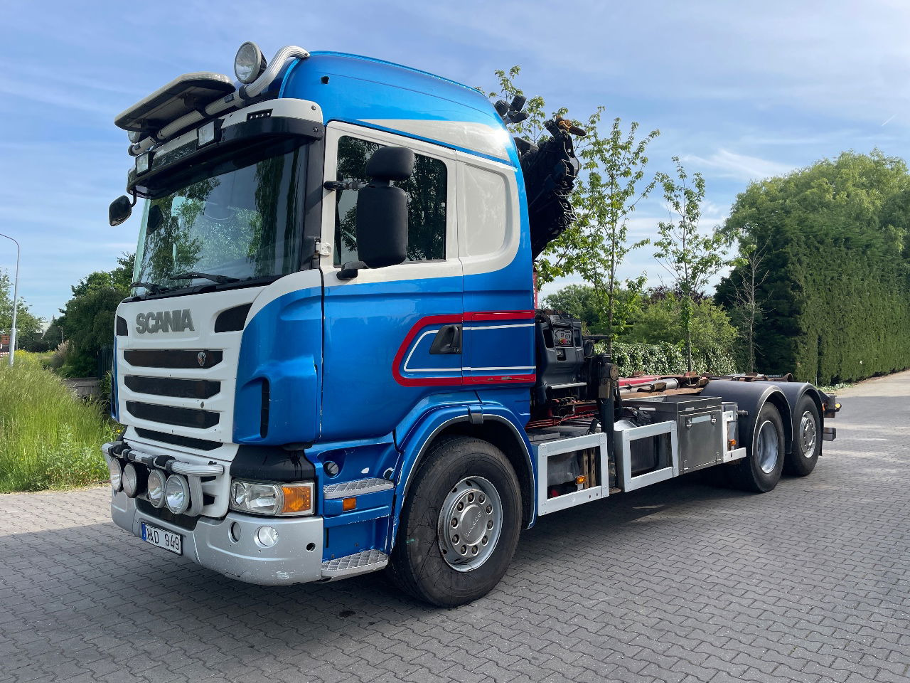Scania R480 - Kamion za prevoz kontejnera/ Kamion sa promenjivim sandukom, Kamion sa dizalicom: slika 1 Scania R480 - Kamion za prevoz kontejnera/ Kamion sa promenjivim sandukom, Kamion sa dizalicom: slika 1