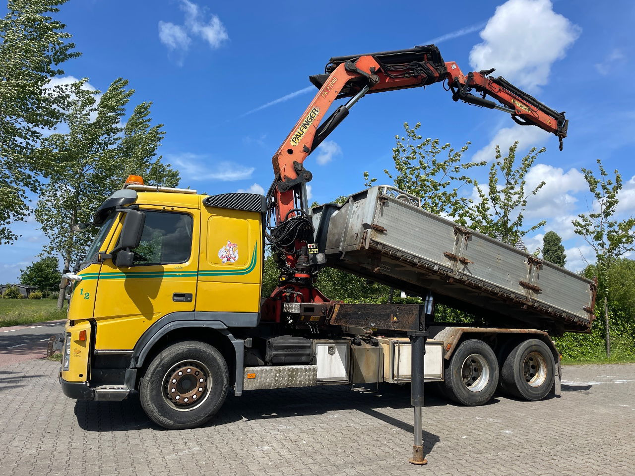 Volvo FM 12.380 .380 with Palfinger PK27000 with jib and tipper box - Istovarivač, Kamion sa dizalicom: slika 1 Volvo FM 12.380 .380 with Palfinger PK27000 with jib and tipper box - Istovarivač, Kamion sa dizalicom: slika 1