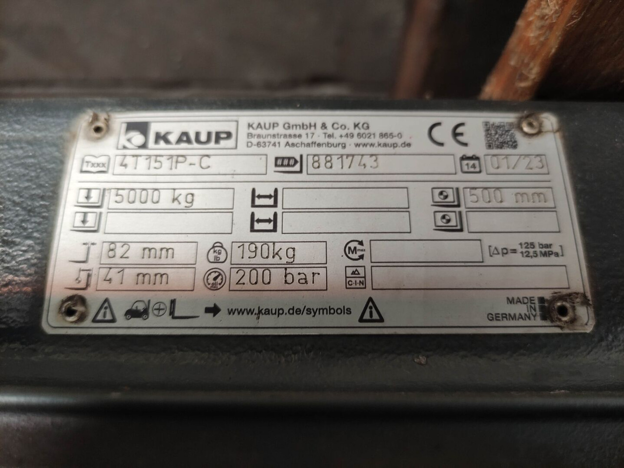 Kaup 4T151P-C - Dodatak za Građevinska mašina: slika 5 Kaup 4T151P-C - Dodatak za Građevinska mašina: slika 5