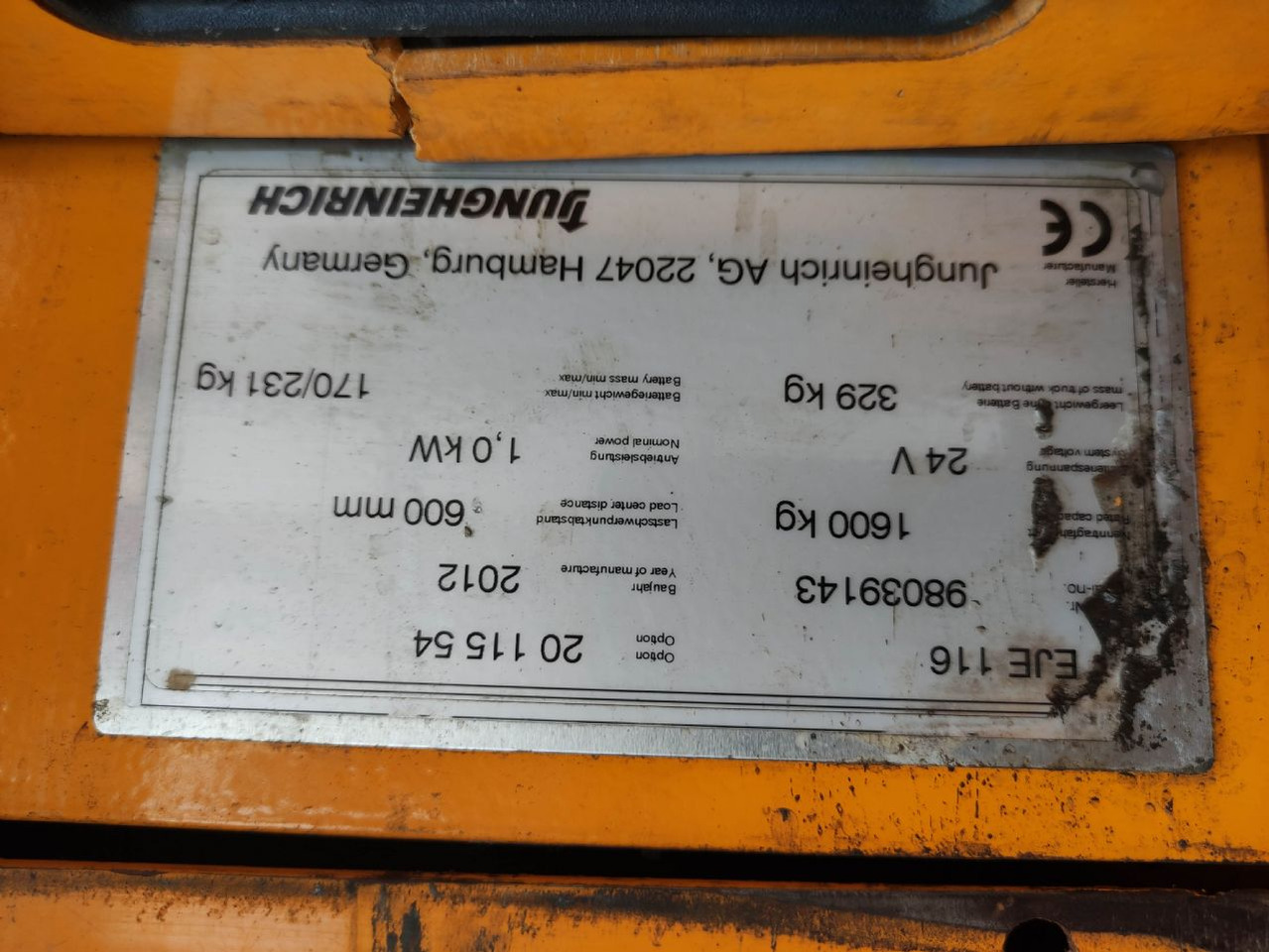 Jungheinrich EJE 116 - Kolica za palete: slika 5 Jungheinrich EJE 116 - Kolica za palete: slika 5