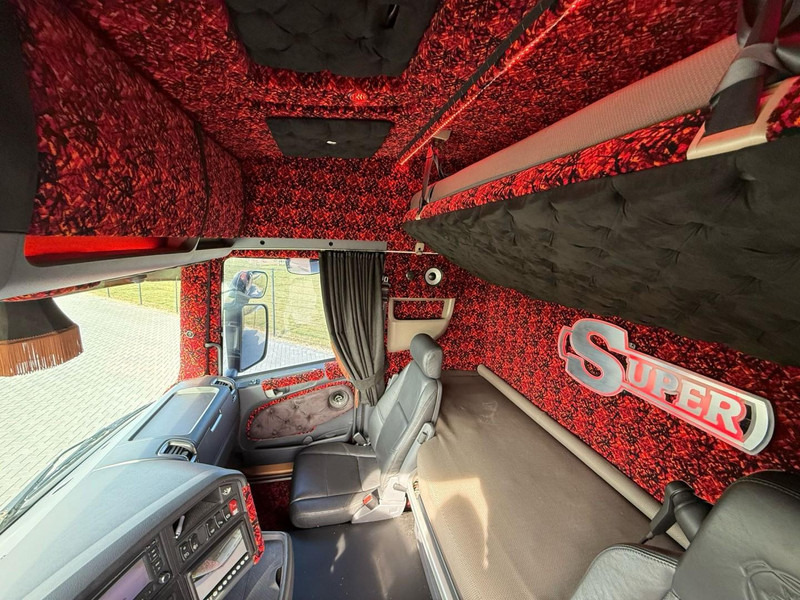 Tegljač Scania R730 V8 V8, SHOWTRUCK VOLLUCHT, RETARDER,  HYDRAULIEK, BOOGIE, ALU WIELEN, LEER.: slika 20