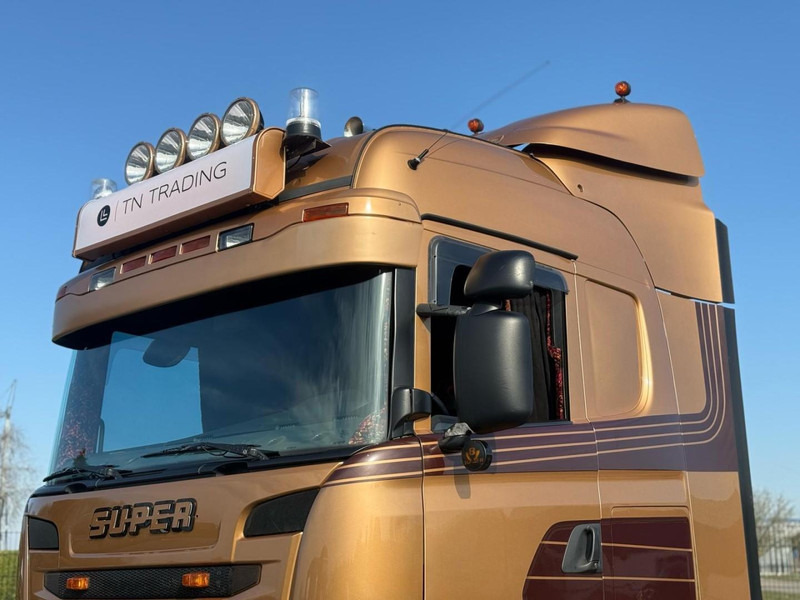 Tegljač Scania R730 V8 V8, SHOWTRUCK VOLLUCHT, RETARDER,  HYDRAULIEK, BOOGIE, ALU WIELEN, LEER.: slika 8