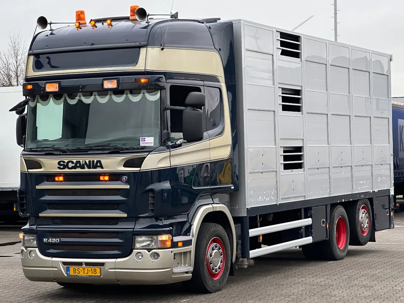 Scania R420 6x2 Topline / 3 Stock Animal Transport / Retarder / Euro 5 - Kamion za prevoz stoke: slika 1 Scania R420 6x2 Topline / 3 Stock Animal Transport / Retarder / Euro 5 - Kamion za prevoz stoke: slika 1