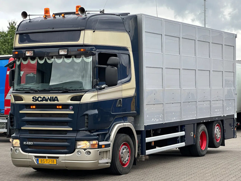 Scania R420 6x2 Topline / 3 Stock Animal Transport / Retarder / Euro 5 - Kamion za prevoz stoke: slika 1 Scania R420 6x2 Topline / 3 Stock Animal Transport / Retarder / Euro 5 - Kamion za prevoz stoke: slika 1