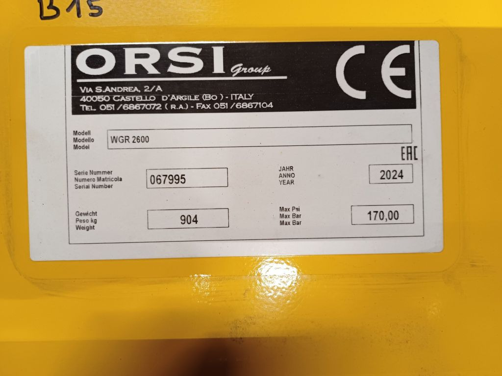 ORSI WGR 2600 (20843) - Tarup/ Mulčer: slika 3 ORSI WGR 2600 (20843) - Tarup/ Mulčer: slika 3