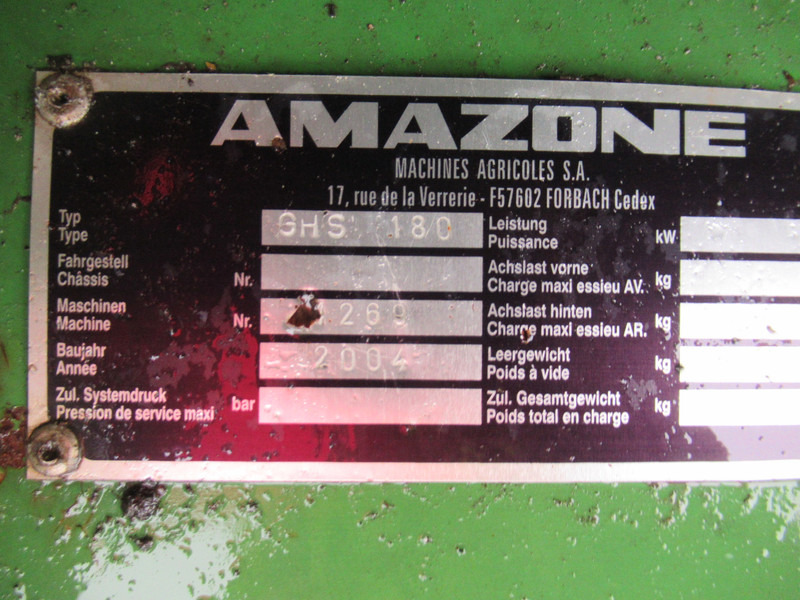 Amazone GHS 180 Verticuteer, Klepel, Zuig opraap combinatie - Motorna kopačica: slika 2 Amazone GHS 180 Verticuteer, Klepel, Zuig opraap combinatie - Motorna kopačica: slika 2