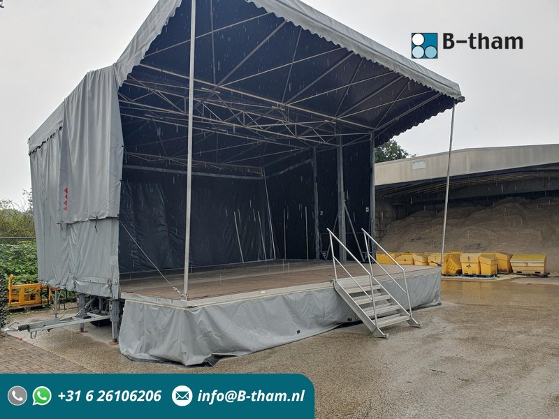 Plato prikolica PROFESSIONAL PERFORMANCE PODIUMWAGEN mobiel Podium Tent: slika 1