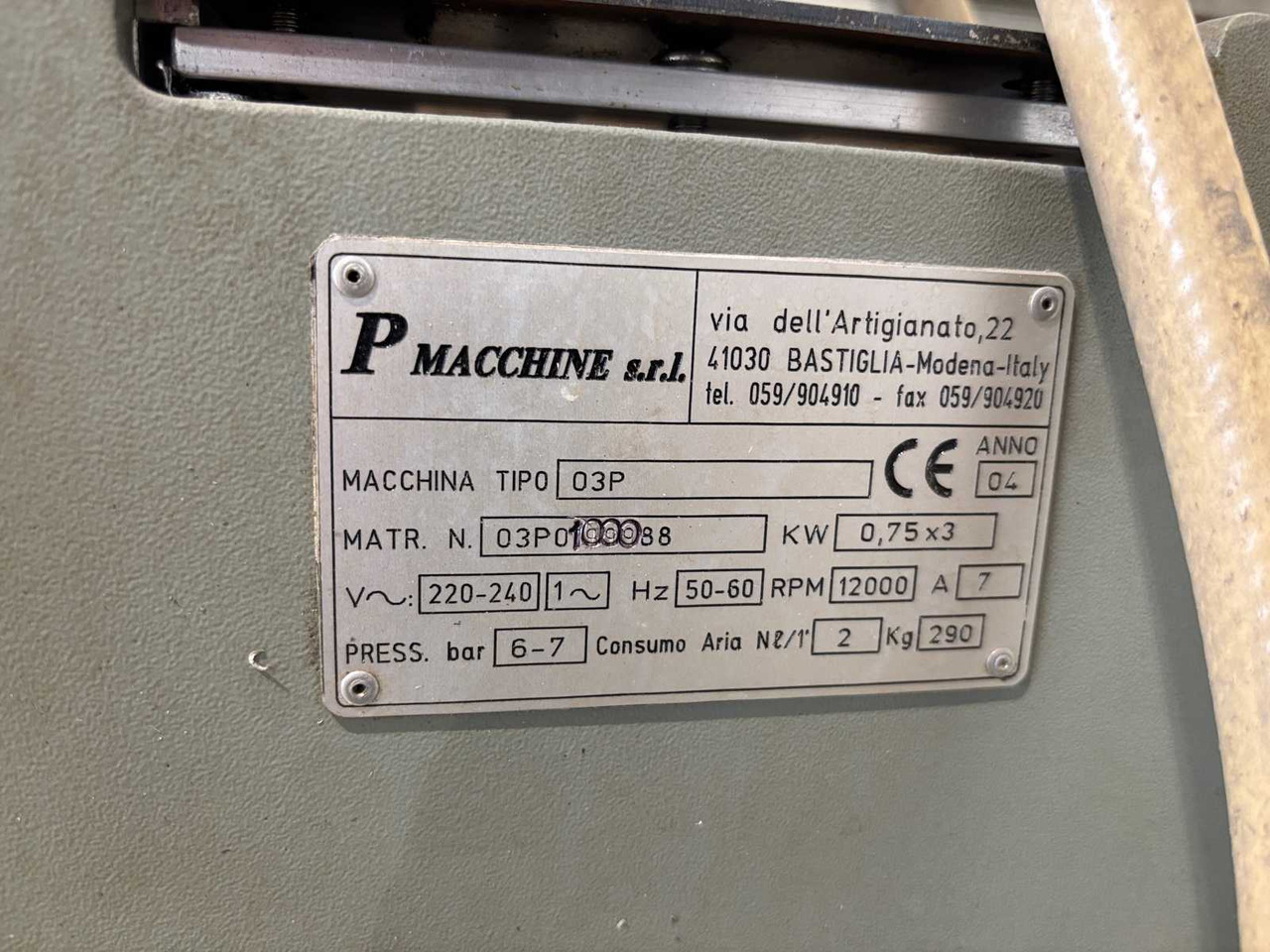 Three-spindle copy milling cutter P macchine s.r.l 03P - Glodalica za metal: slika 4 Three-spindle copy milling cutter P macchine s.r.l 03P - Glodalica za metal: slika 4