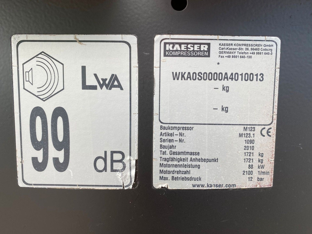 Kaeser M123 Kompressor Sigma Pilob 2,2 - Kompresor za vazduh: slika 3 Kaeser M123 Kompressor Sigma Pilob 2,2 - Kompresor za vazduh: slika 3