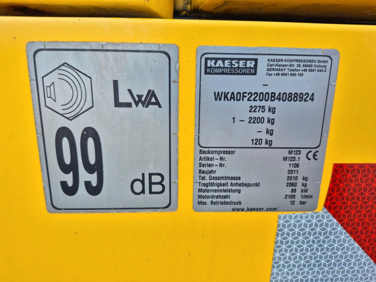 Kaeser M123 SIGMA DEUTZ FAHRANLAGE 624 STD. KOMUNAL - Kompresor za vazduh: slika 5 Kaeser M123 SIGMA DEUTZ FAHRANLAGE 624 STD. KOMUNAL - Kompresor za vazduh: slika 5