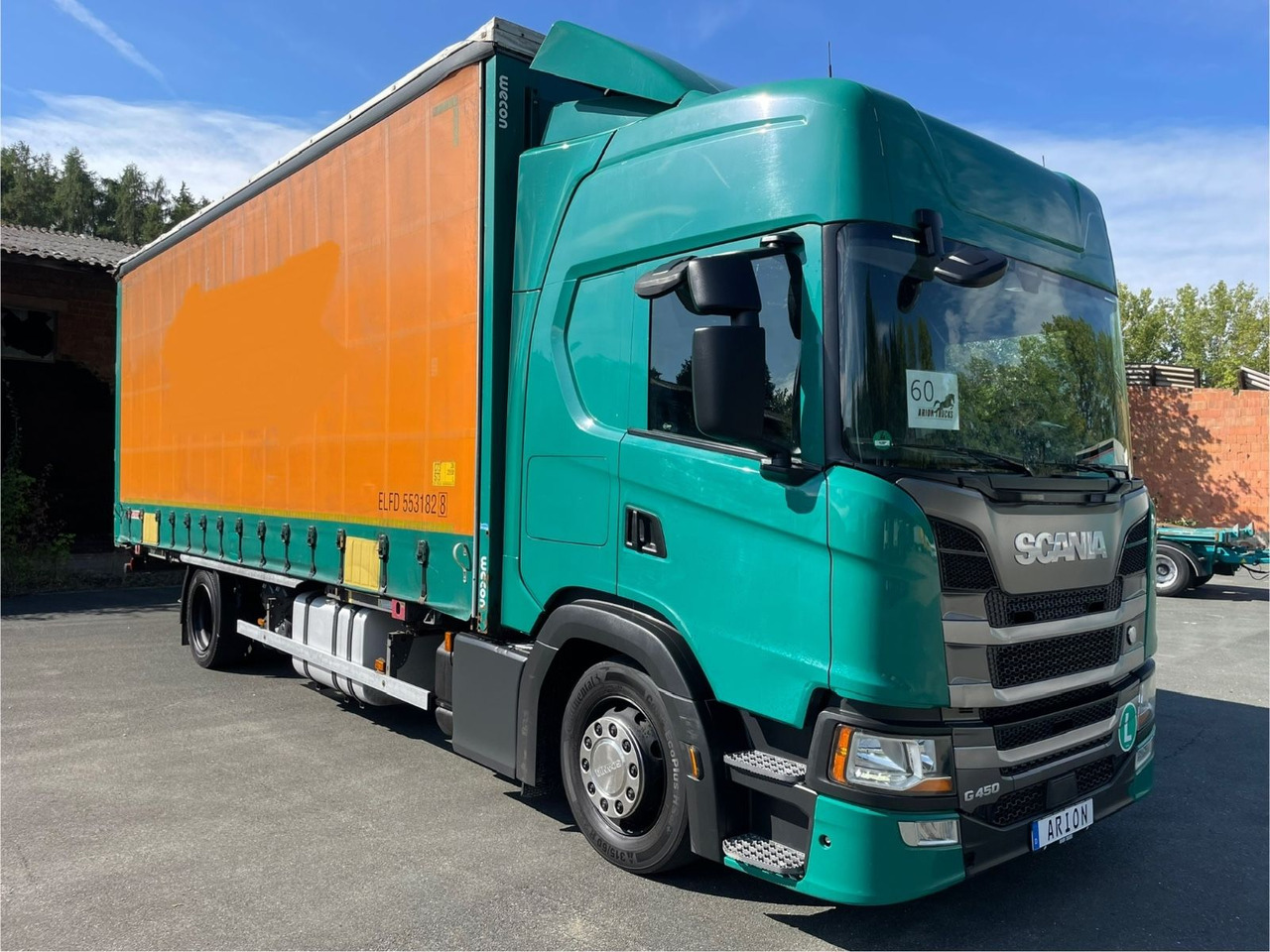 Scania G450 Pritsche+Plane/Wechsler/WECON/StandAC/EU6d - Kamion sa ceradom: slika 1 Scania G450 Pritsche+Plane/Wechsler/WECON/StandAC/EU6d - Kamion sa ceradom: slika 1