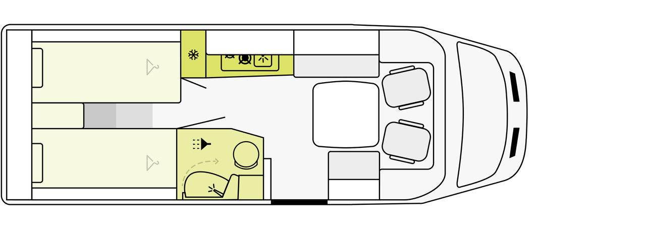 ETRUSCO Etrusco V 6.8 SCF - Kamper: slika 5 ETRUSCO Etrusco V 6.8 SCF - Kamper: slika 5