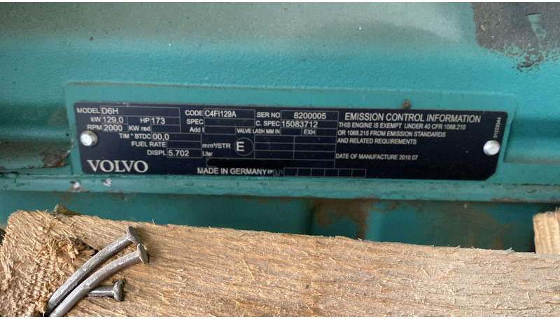 Volvo D6H FOR PARTS - Motor: slika 5 Volvo D6H FOR PARTS - Motor: slika 5