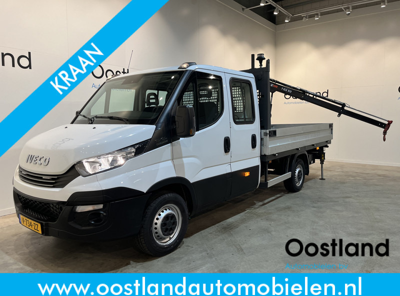Iveco Daily 35S18D 3.0 375 Automaat Open Laadbak / Hiab Kraan / Euro 6 / Trekhaak 3500 KG / Airco / Camera / Navigatie / 3-Zits / 67.000 KM !! - Dostavno vozilo sa otvorenom sandukom: slika 1 Iveco Daily 35S18D 3.0 375 Automaat Open Laadbak / Hiab Kraan / Euro 6 / Trekhaak 3500 KG / Airco / Camera / Navigatie / 3-Zits / 67.000 KM !! - Dostavno vozilo sa otvorenom sandukom: slika 1