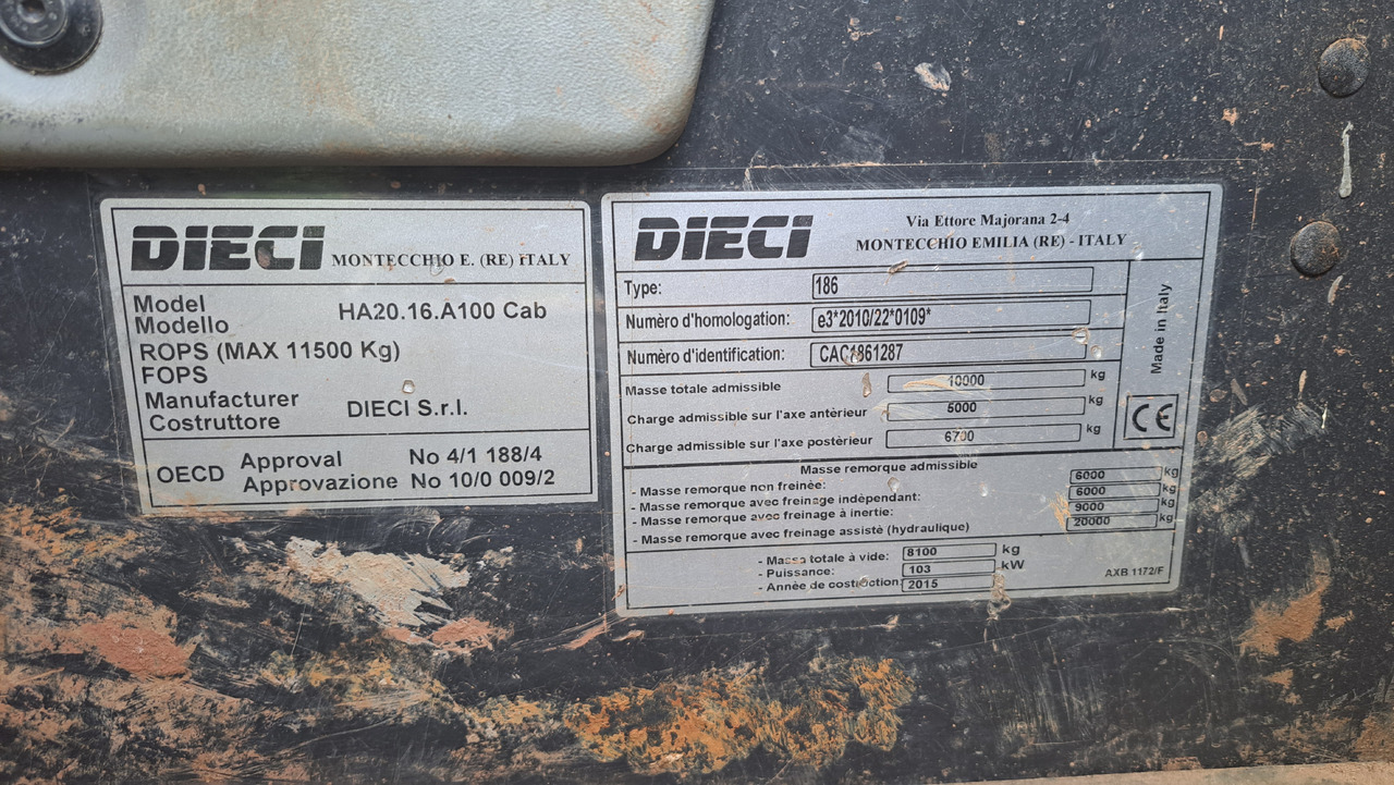 DIECI 40-7 - Teleskopski upravljač: slika 2 DIECI 40-7 - Teleskopski upravljač: slika 2