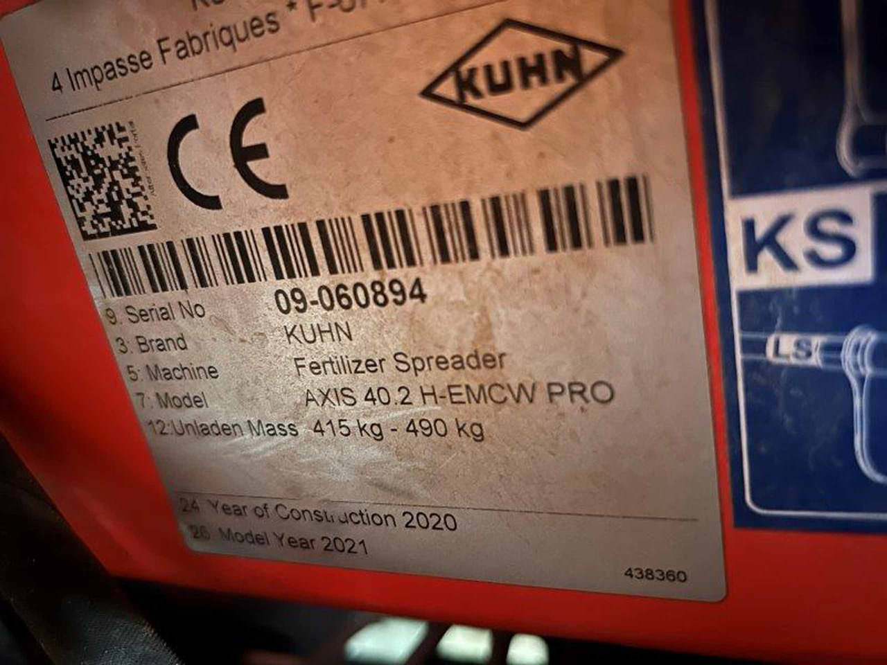 Kuhn Axis 40.2 H-EMC-W - Rasipač veštačkog đubriva: slika 2 Kuhn Axis 40.2 H-EMC-W - Rasipač veštačkog đubriva: slika 2