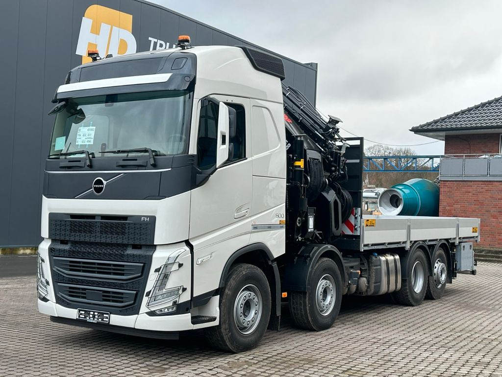 Kamion sa dizalicom, Kamion sa tovarnim sandukom novi Volvo FH500 8X4 Kran HIAB X-HiPro858E-8 & Jib150x-6: slika 9