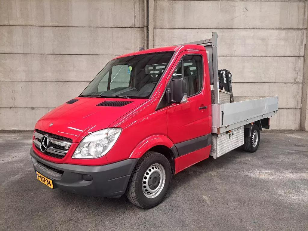 Mercedes-Benz Sprinter 313 CDI 2.2 AUT Open laadbak met Hiab 008T kraan 9-VJT-34 - Dostavno vozilo sa otvorenom sandukom: slika 1 Mercedes-Benz Sprinter 313 CDI 2.2 AUT Open laadbak met Hiab 008T kraan 9-VJT-34 - Dostavno vozilo sa otvorenom sandukom: slika 1