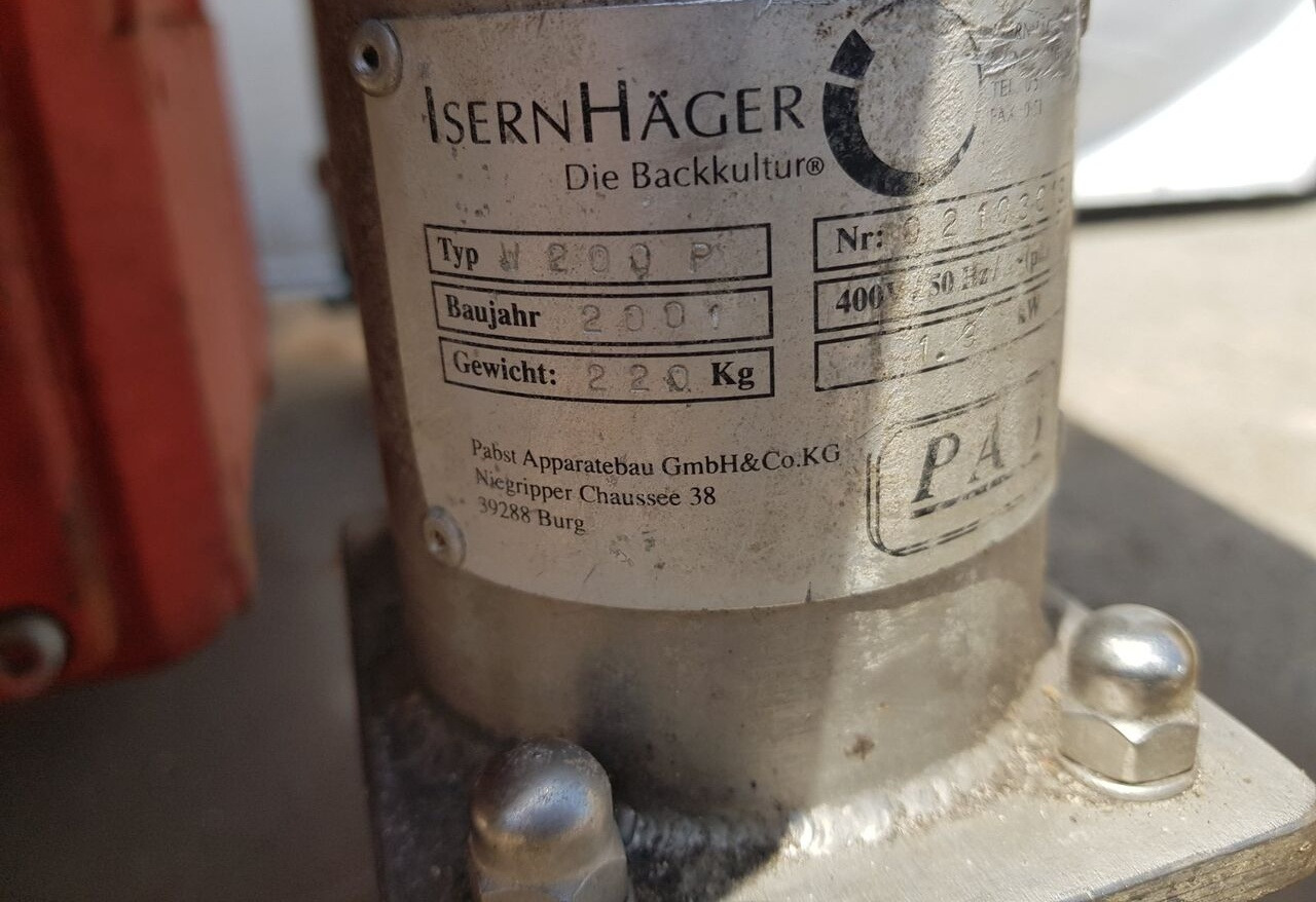 Isernhäger W 200 P - Pekarska oprema: slika 1 Isernhäger W 200 P - Pekarska oprema: slika 1