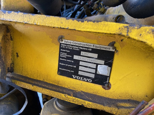 DUMPER VOLVO A35 C - Zglobni kiper: slika 4 DUMPER VOLVO A35 C - Zglobni kiper: slika 4