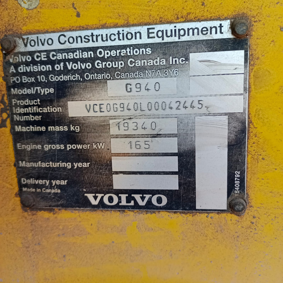 VOLVO G940 - Grejder: slika 3 VOLVO G940 - Grejder: slika 3