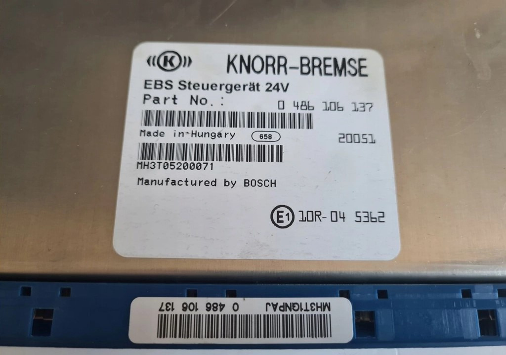 STEROWNIK KOMPUTER KASETA EBS FORD F-MAX 500 TRUCKS EURO 6 0486106137 MH3T05200071 - Upravljačka jedinica: slika 4 STEROWNIK KOMPUTER KASETA EBS FORD F-MAX 500 TRUCKS EURO 6 0486106137 MH3T05200071 - Upravljačka jedinica: slika 4