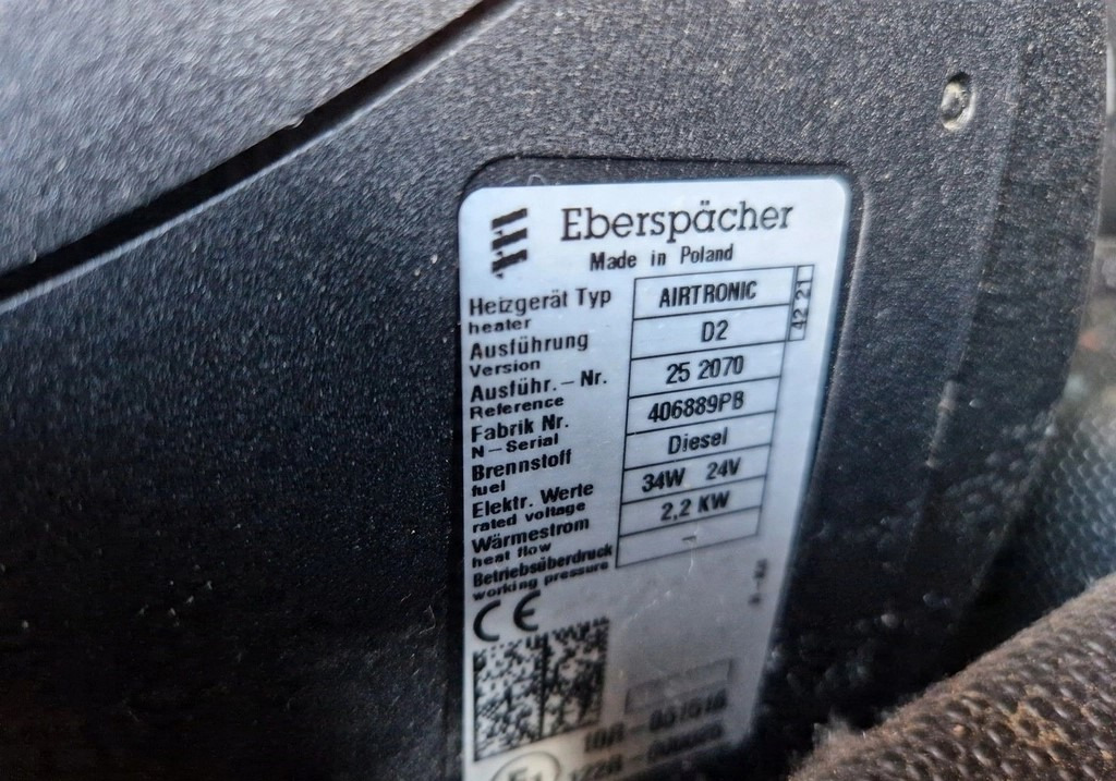 WEBASTO OGRZEWANIE POSTOJOWE FORD F-MAX 500 EBERSPACHER AIRTRONIC D2 24V 406889PB 252070 - Grejanje/ Ventilacija: slika 2 WEBASTO OGRZEWANIE POSTOJOWE FORD F-MAX 500 EBERSPACHER AIRTRONIC D2 24V 406889PB 252070 - Grejanje/ Ventilacija: slika 2