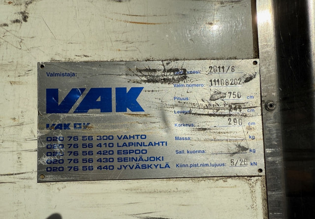 VAKKuorma-auton päällirakenteet - Promenjivo telo frižidera: slika 3 VAKKuorma-auton päällirakenteet - Promenjivo telo frižidera: slika 3