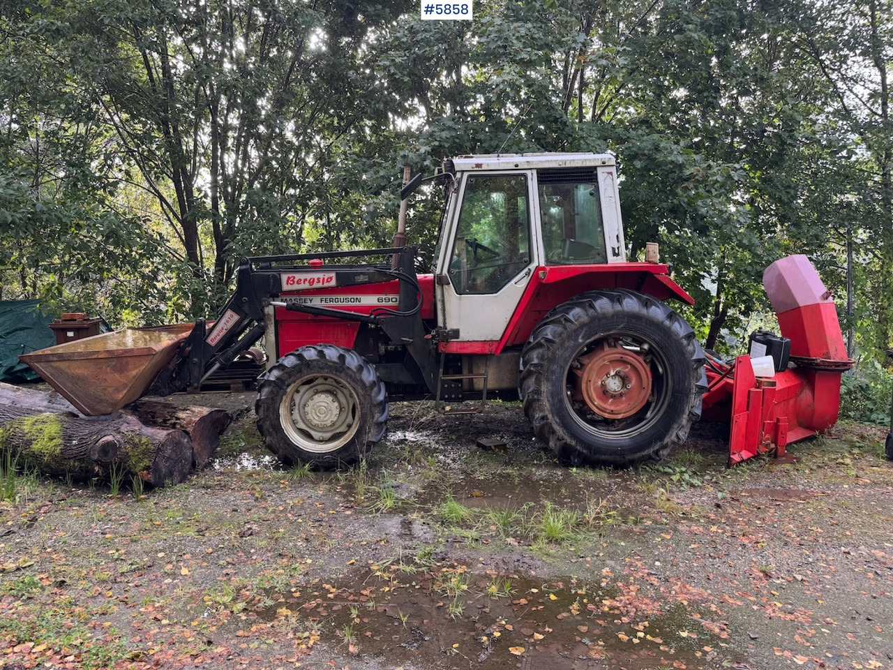 1983 Massey Ferguson 690 with front loader - Traktor: slika 2 1983 Massey Ferguson 690 with front loader - Traktor: slika 2