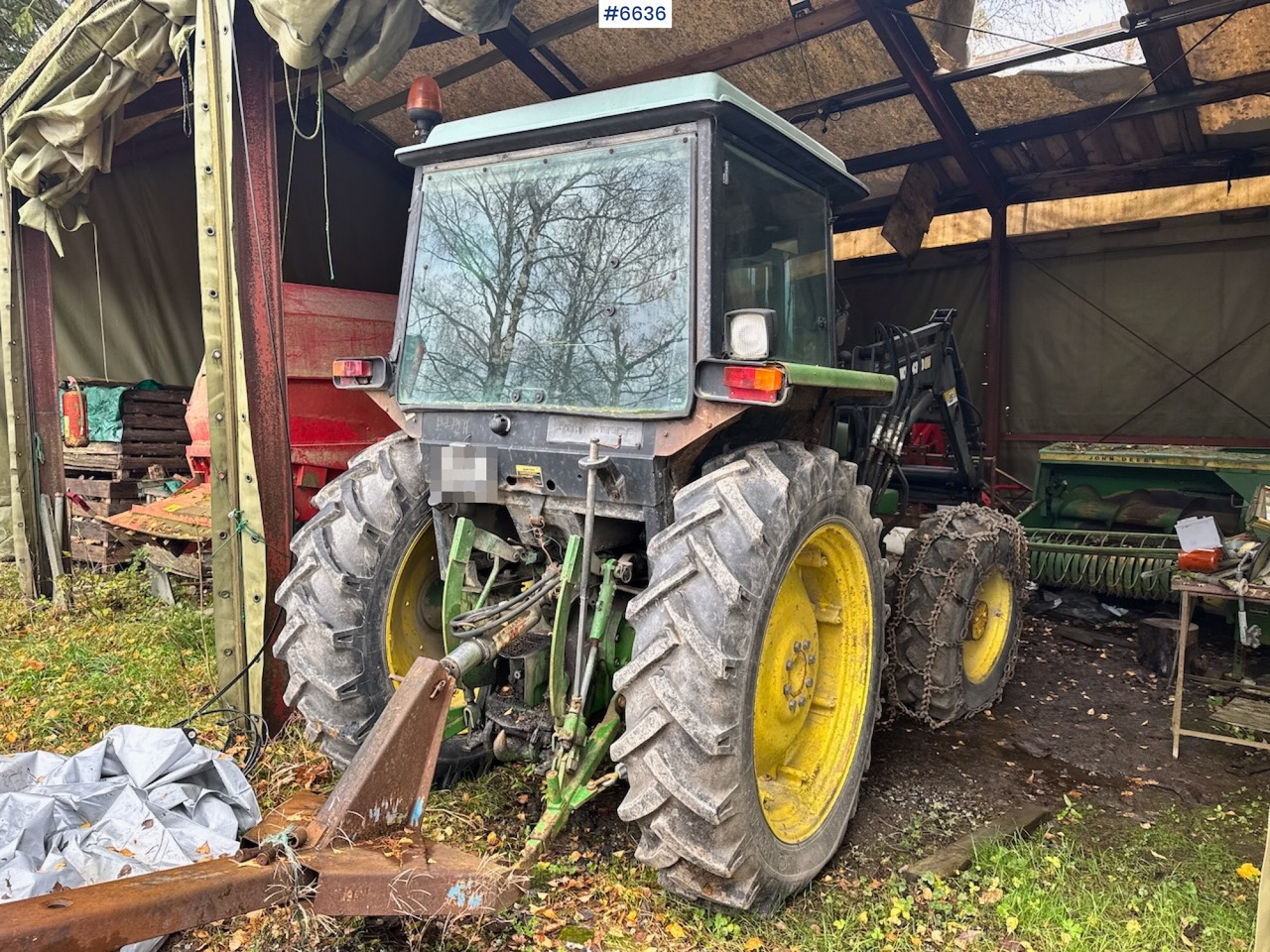 1985 John Deere 2040 4x4 m/ Frontlaster. - Traktor: slika 3 1985 John Deere 2040 4x4 m/ Frontlaster. - Traktor: slika 3