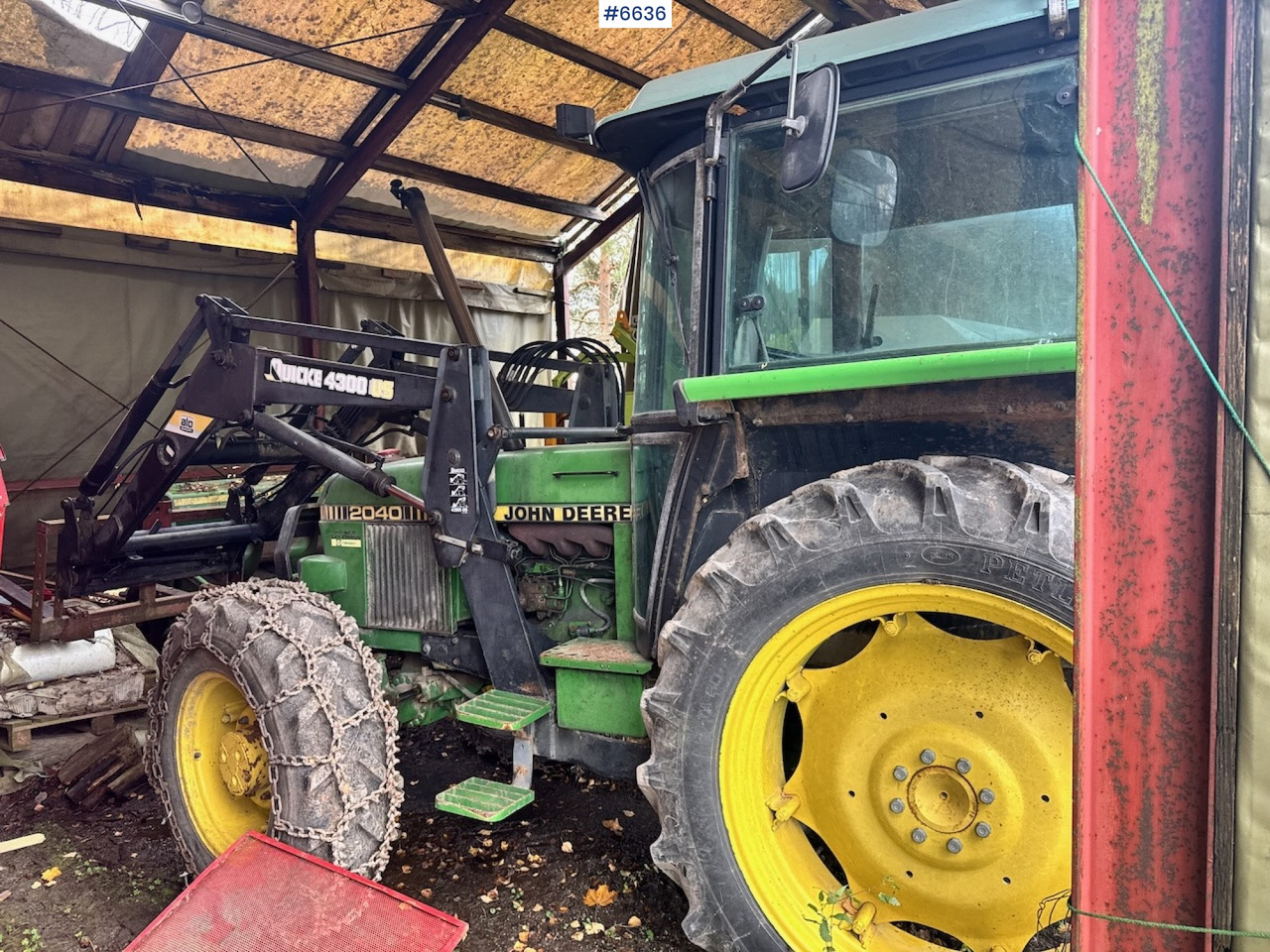 1985 John Deere 2040 4x4 m/ Frontlaster. - Traktor: slika 5 1985 John Deere 2040 4x4 m/ Frontlaster. - Traktor: slika 5