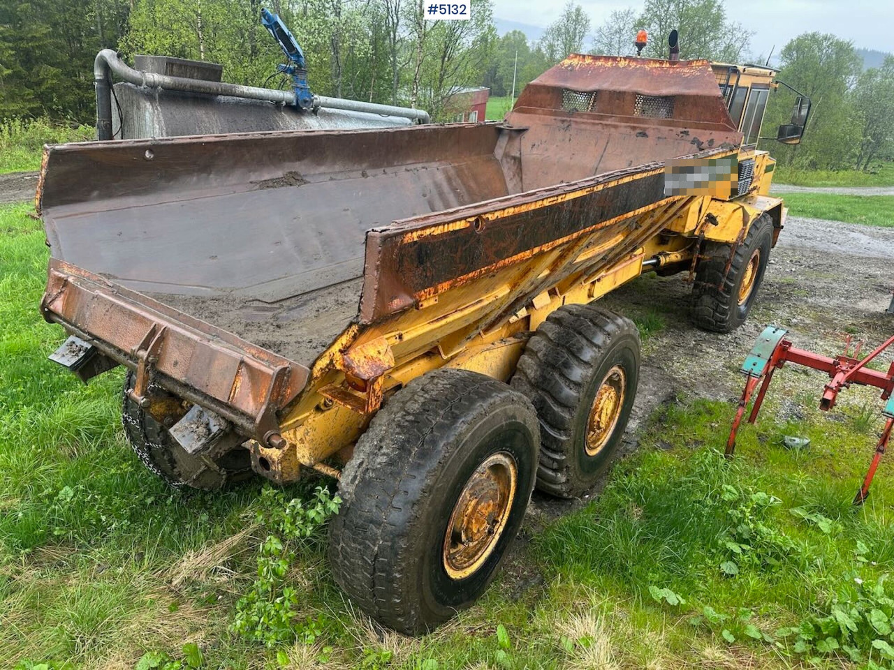 Zglobni kiper 1987 Volvo A20 6x4 dump truck w/ white plates. WATCH VIDEO.: slika 7