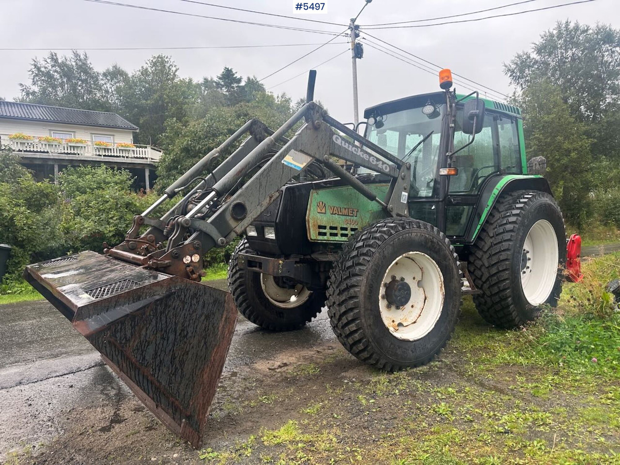 1994 Valmet 6400 Turbo 4x4 tractor with front loader and agricultural tires on rims. - Traktor: slika 3 1994 Valmet 6400 Turbo 4x4 tractor with front loader and agricultural tires on rims. - Traktor: slika 3