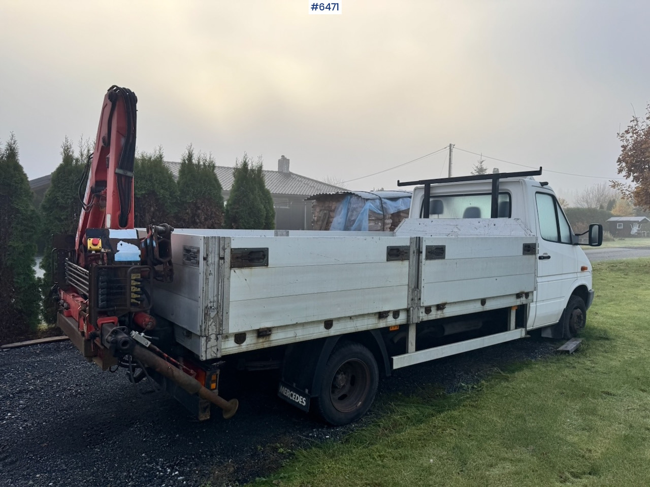 1996 Mercedes 412D Flatbed truck w/ Rear-mounted crane. - Dostavno vozilo sa otvorenom sandukom: slika 5 1996 Mercedes 412D Flatbed truck w/ Rear-mounted crane. - Dostavno vozilo sa otvorenom sandukom: slika 5