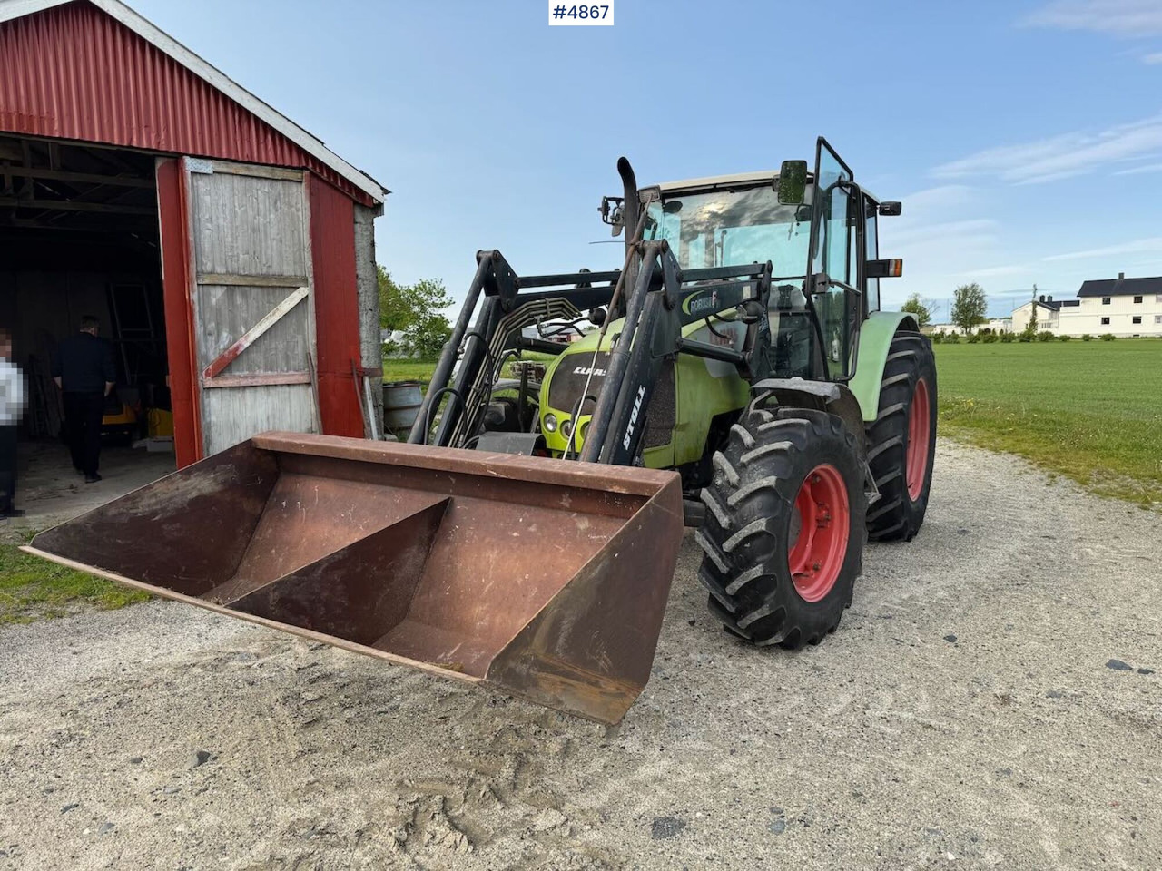 2007 Claas Celtis 446 with front loader, pallet forks, and bucket - Traktor: slika 2 2007 Claas Celtis 446 with front loader, pallet forks, and bucket - Traktor: slika 2