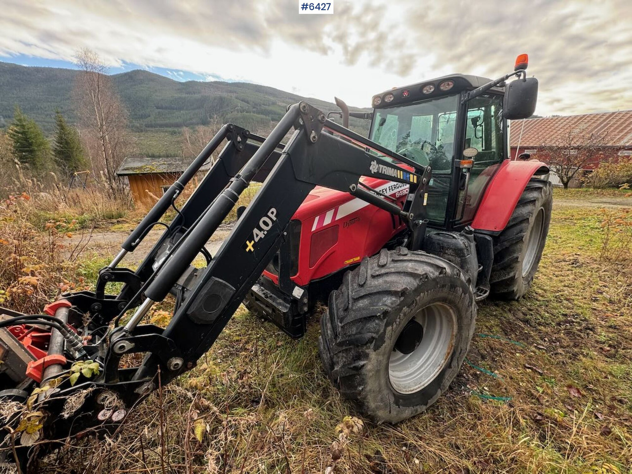 2008 Massey Ferguson 6480 with Trima 4.0 Front Loader - Traktor: slika 1 2008 Massey Ferguson 6480 with Trima 4.0 Front Loader - Traktor: slika 1