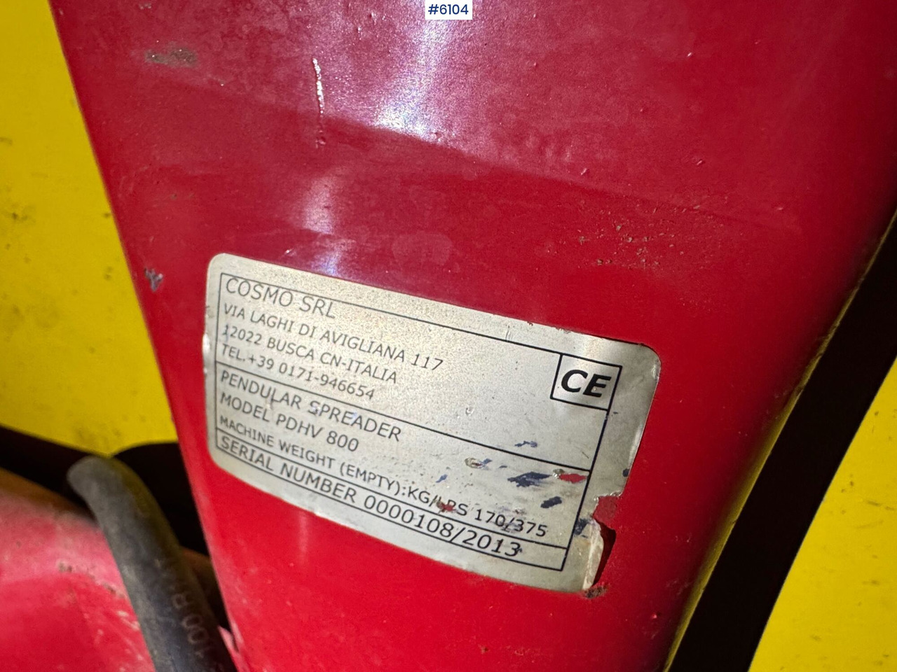 Rasipač veštačkog đubriva Cosmo PDHV 800 Pendulum diffuser: slika 13