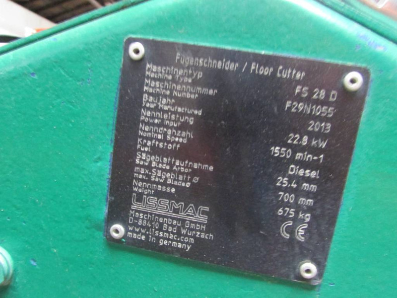 Lissmac FS 28 D Fugenschneider 6.000 EUR - Oprema za beton: slika 5 Lissmac FS 28 D Fugenschneider 6.000 EUR - Oprema za beton: slika 5