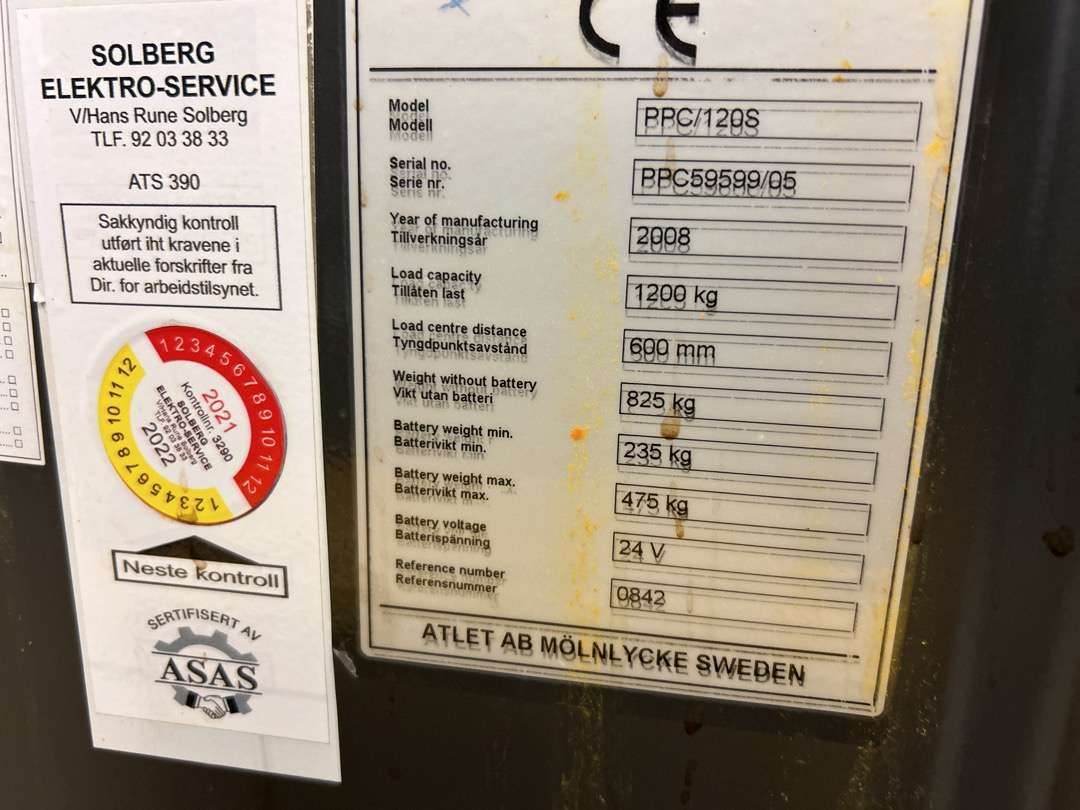 Oprema za rukovanje materijalima 2008 Plukktruck Atlet TempoPPC/1206: slika 8