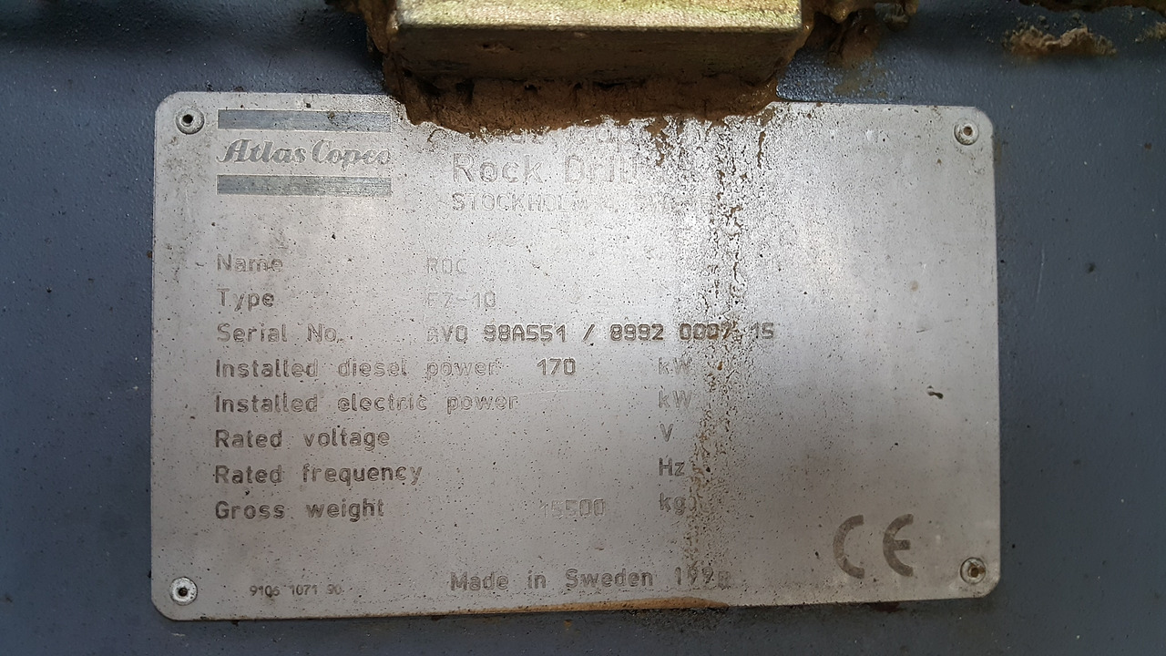 Veliki kamon za bušenje Atlas Copco F7-10: slika 33 Veliki kamon za bušenje Atlas Copco F7-10: slika 33