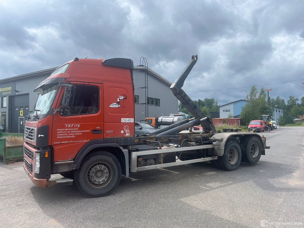 Kamion Volvo FM12, koukkulavakuorma-auto, 2003 *ALV-vähennyskelpoinen*, Vihti: slika 6
