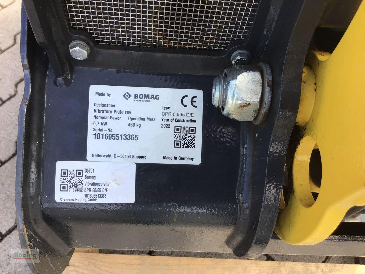 Bomag BPR 60/65 D/E - Vibraciona ploča: slika 5 Bomag BPR 60/65 D/E - Vibraciona ploča: slika 5