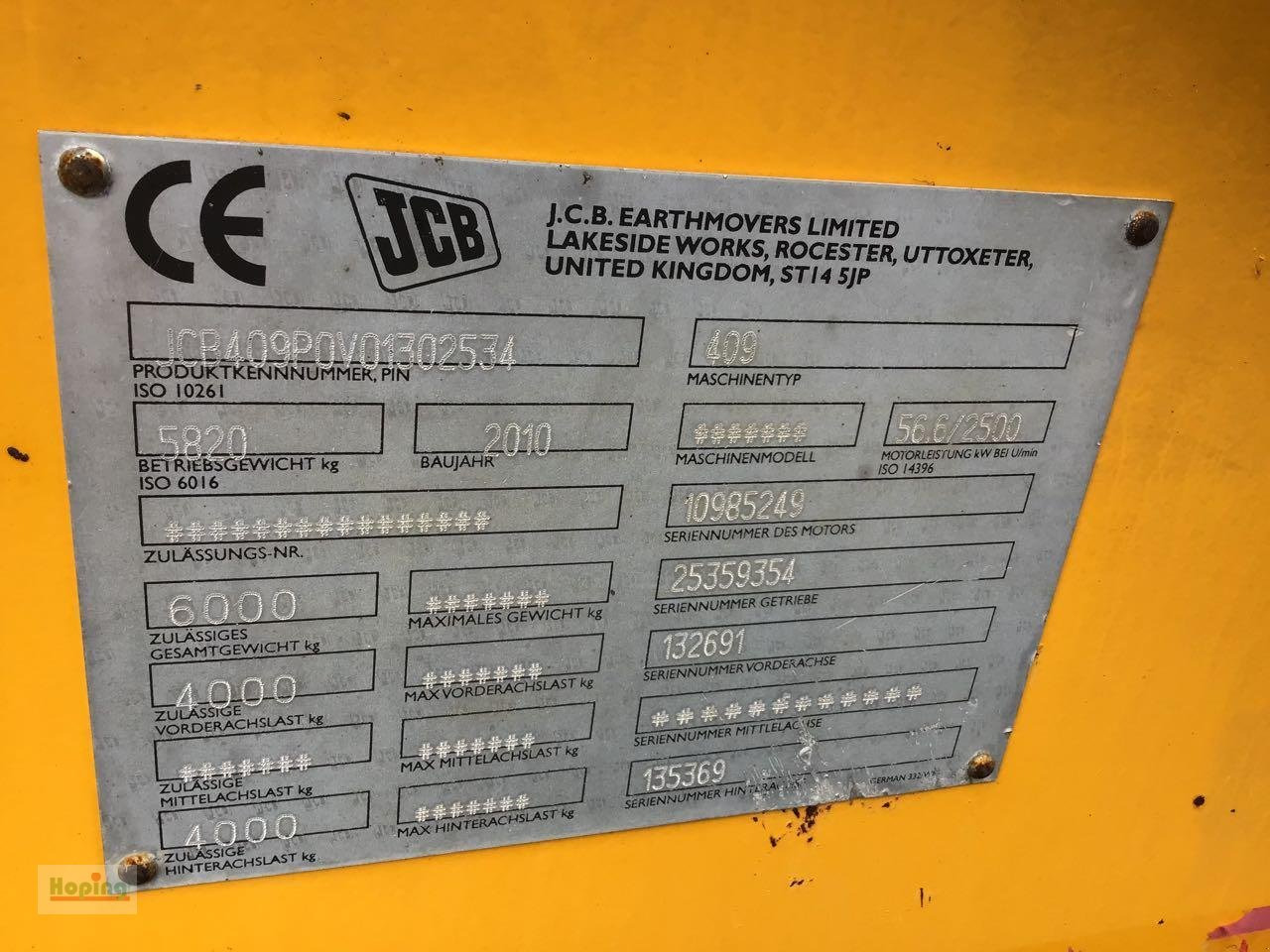 JCB 409 - Utovarivač točkaš: slika 5 JCB 409 - Utovarivač točkaš: slika 5