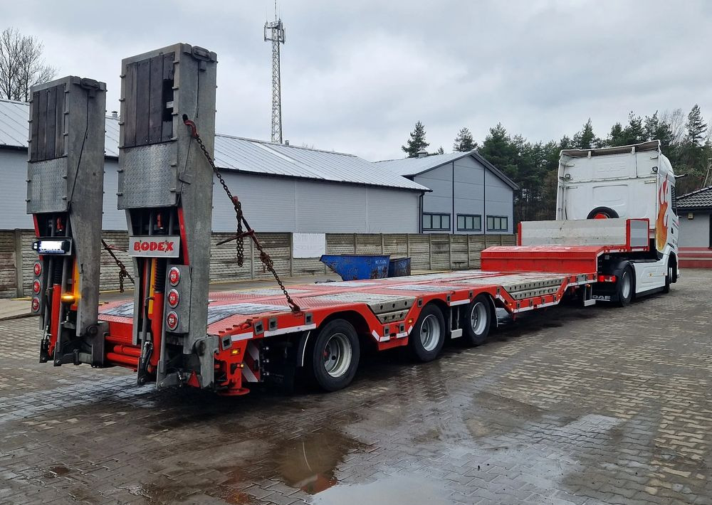 Bodex ZESTAW NACZEPA NISKOPODŁOGOWA ROZSUWANA 3 OSIE LAWETA - Niska poluprikolica za prevoz: slika 4 Bodex ZESTAW NACZEPA NISKOPODŁOGOWA ROZSUWANA 3 OSIE LAWETA - Niska poluprikolica za prevoz: slika 4
