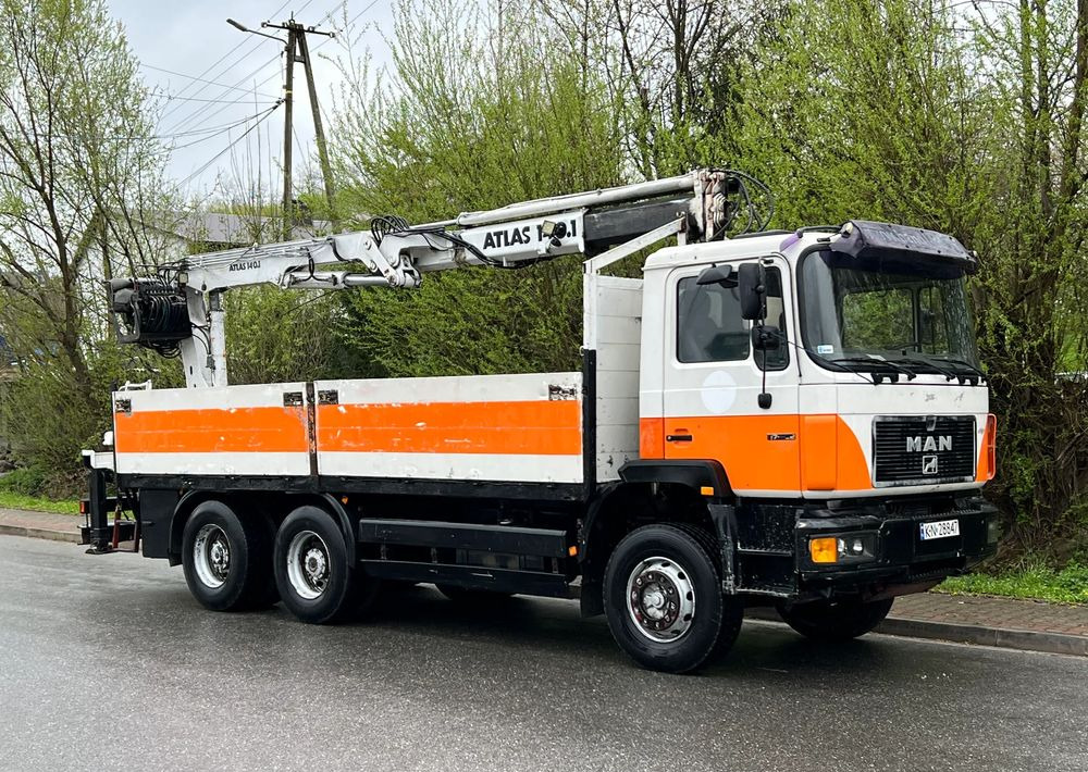 MAN 27-322 MAN 6x4 HDS ATLAS 140 - Kamion sa tovarnim sandukom, Kamion sa dizalicom: slika 1 MAN 27-322 MAN 6x4 HDS ATLAS 140 - Kamion sa tovarnim sandukom, Kamion sa dizalicom: slika 1